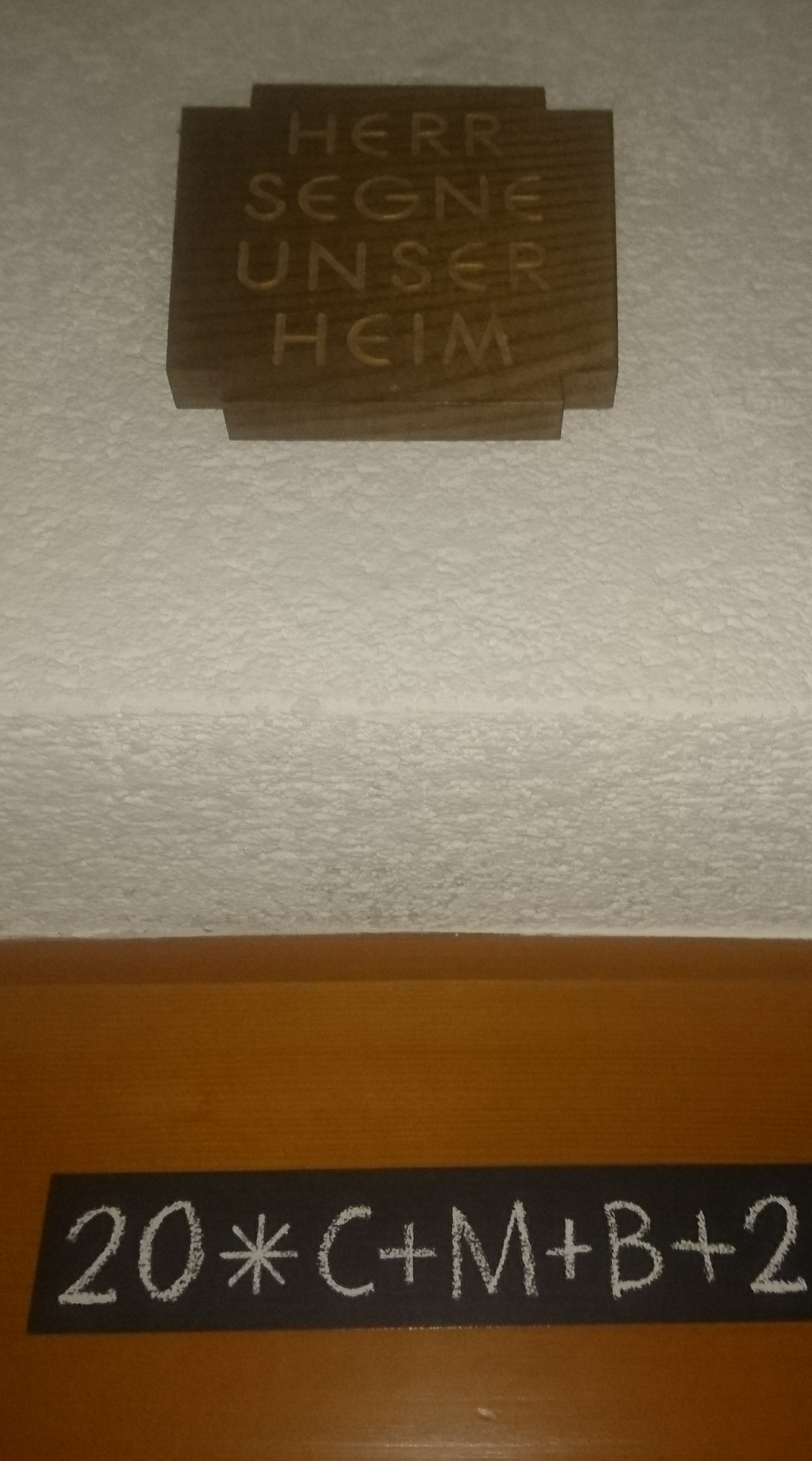 Dreikönig Haustür mit CMB