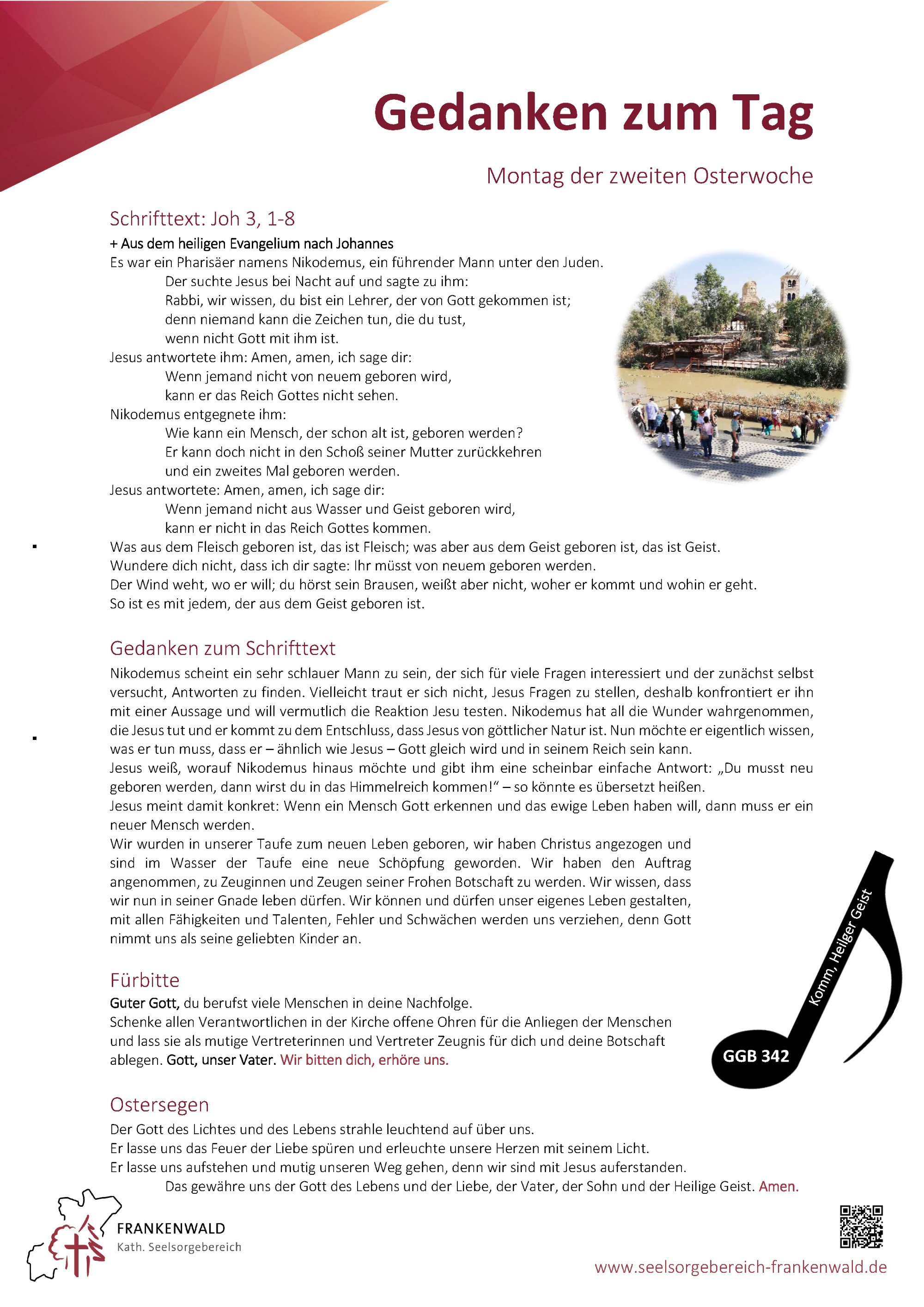 Montag der zweiten Osterwoche