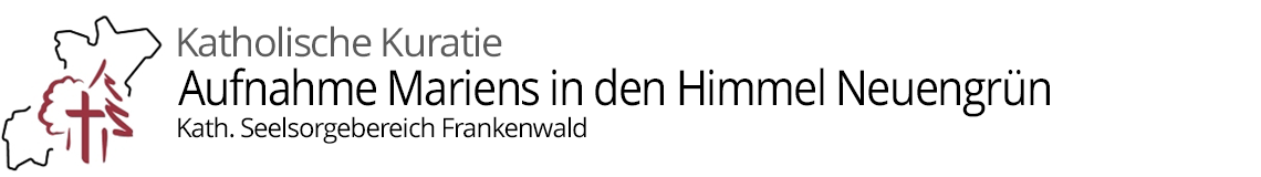 Grafik im Kopf der Homepage der Pfarrei Neuengrün mit Verlinkung